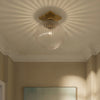 ORY-1003-AG-CL Orly 10'' Semi Flush Mount | Lifestyle Image