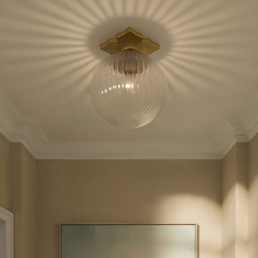 ORY-1003-AG-CL Orly 10'' Semi Flush Mount | Lifestyle Image