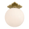 Crystorama Orly 10'' Semi Flush Mount in Aged Brass - Additional View