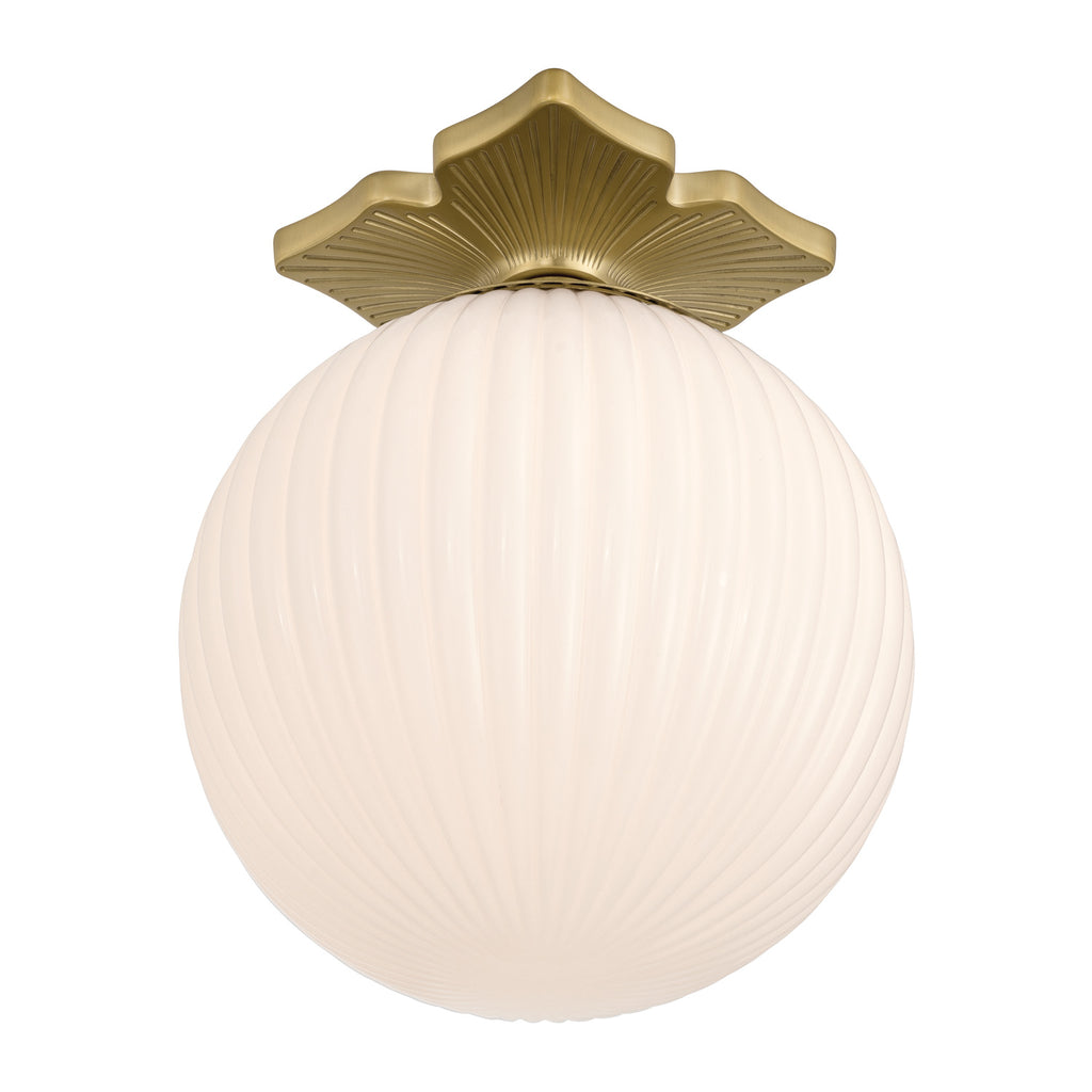 Crystorama Orly 10'' Semi Flush Mount in Aged Brass - Additional View