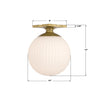 ORY-1003-AG-WH Orly 10'' Semi Flush Mount | Dimensions Image