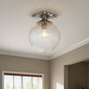 ORY-1003-PN-CL Orly 10'' Semi Flush Mount | Lifestyle Image