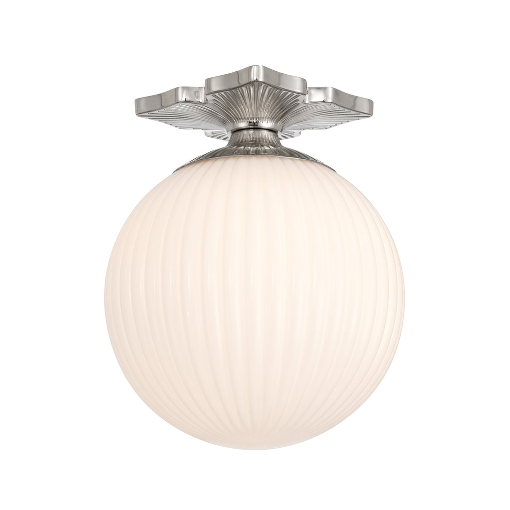 ORY-1003-PN-WH Orly 10'' Semi Flush Mount | Main Image