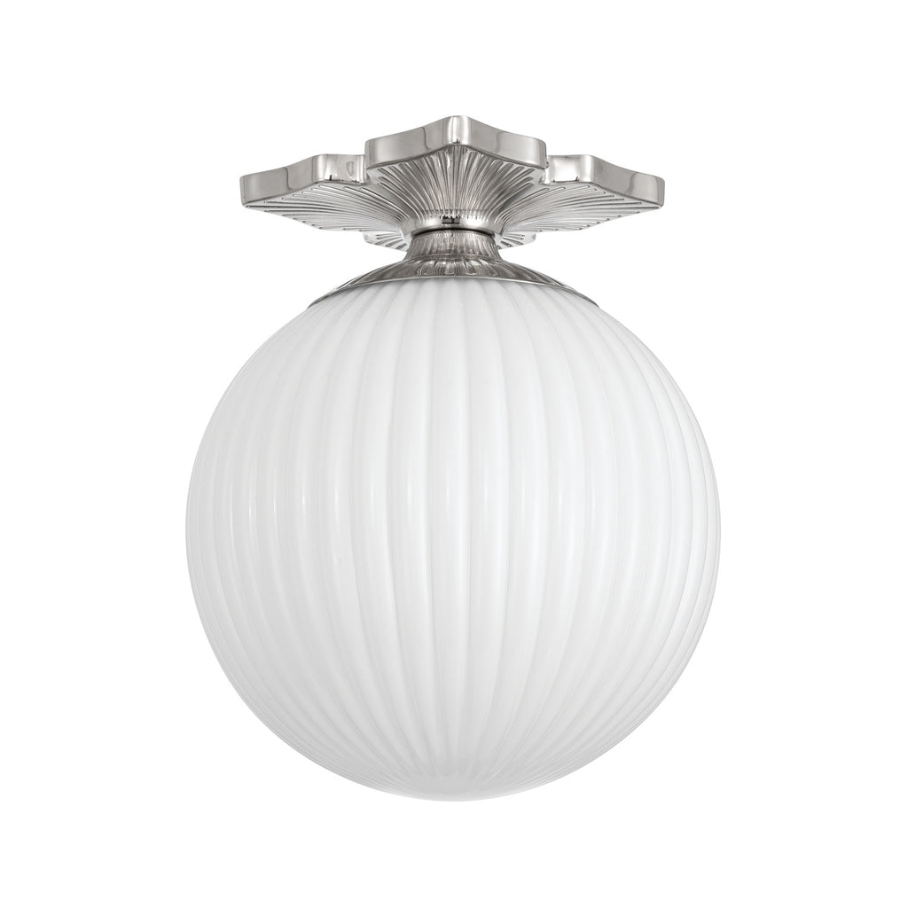 ORY-1003-PN-WH Orly 10'' Semi Flush Mount | Alternate Image