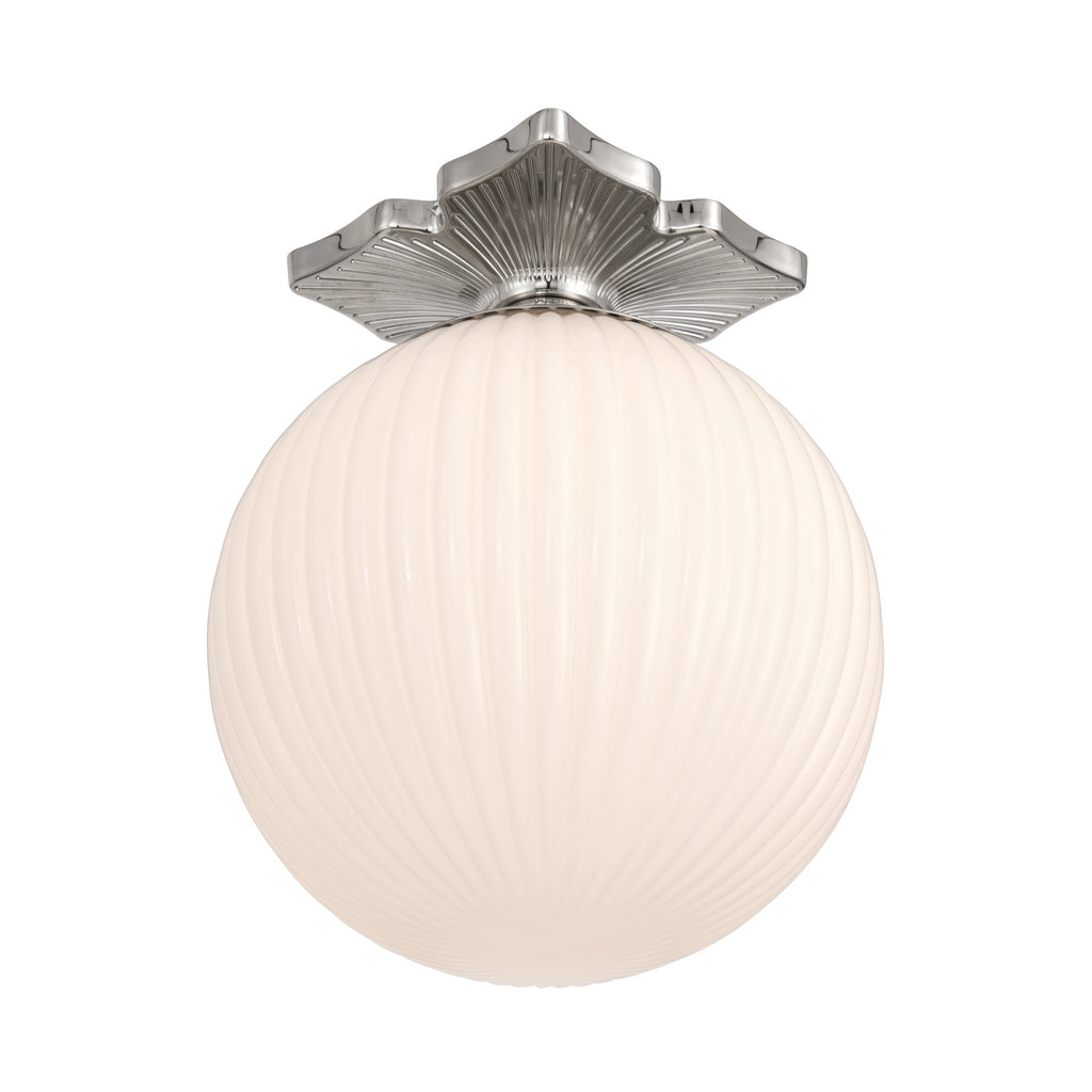 ORY-1003-PN-WH Orly 10'' Semi Flush Mount | Alternate Image