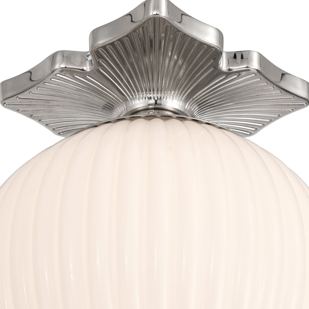 ORY-1003-PN-WH Orly 10'' Semi Flush Mount | Alternate Image
