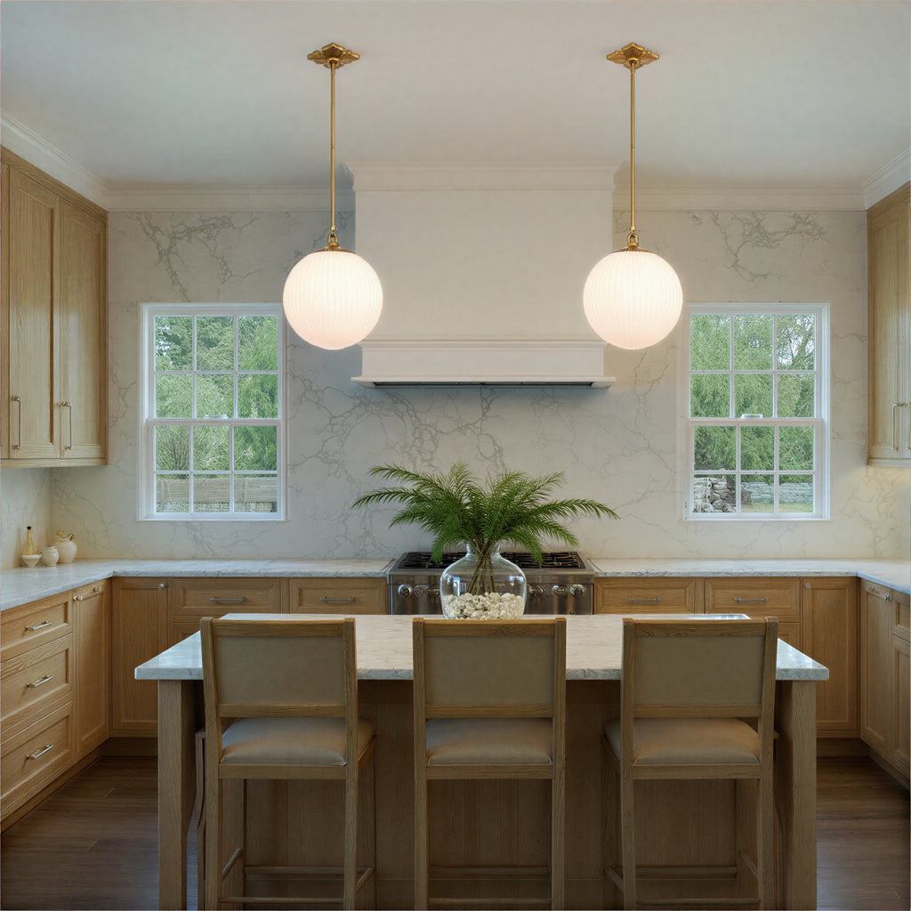 ORY-1007-AG-WH Orly 14'' Pendant | Lifestyle Image