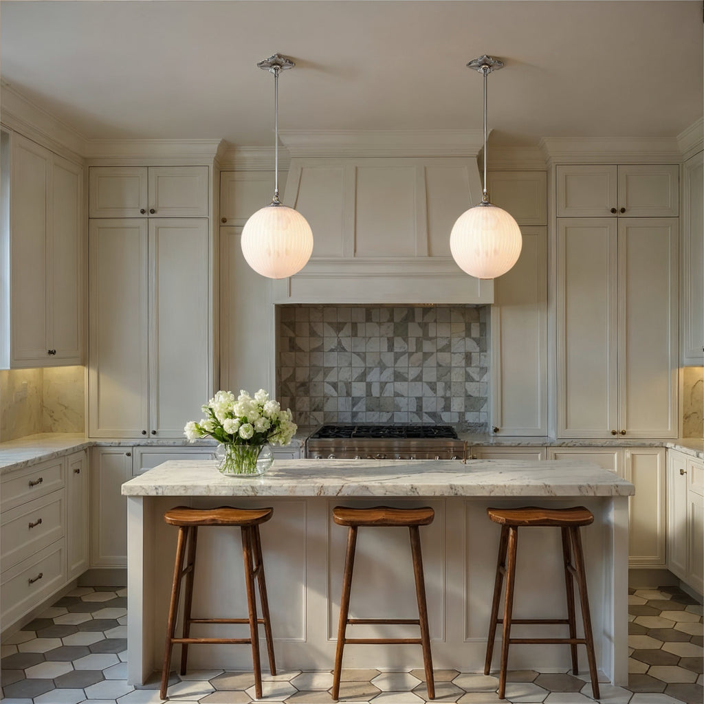 ORY-1007-PN-WH Orly 14'' Pendant | Lifestyle Image