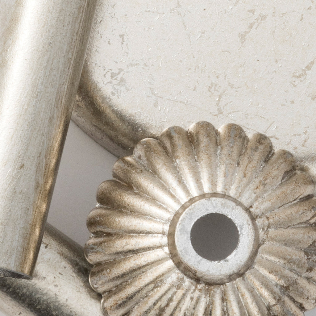 Crystorama-OPEN-BOX Solaris 3 Light Mini Chandelier - Olde Silver Finish Detail