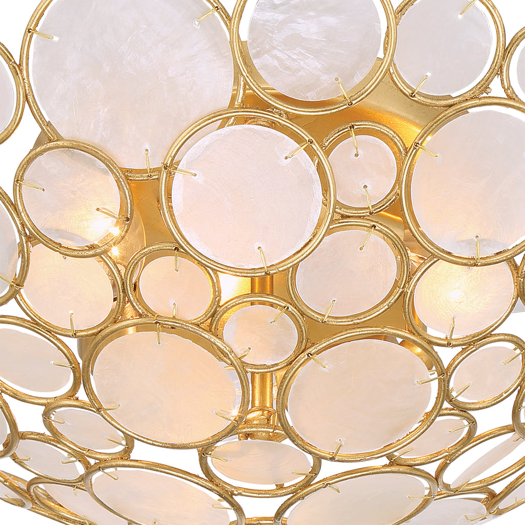 PAL-524-GA Palla 16'' Semi Flush Mount | Alternate Image