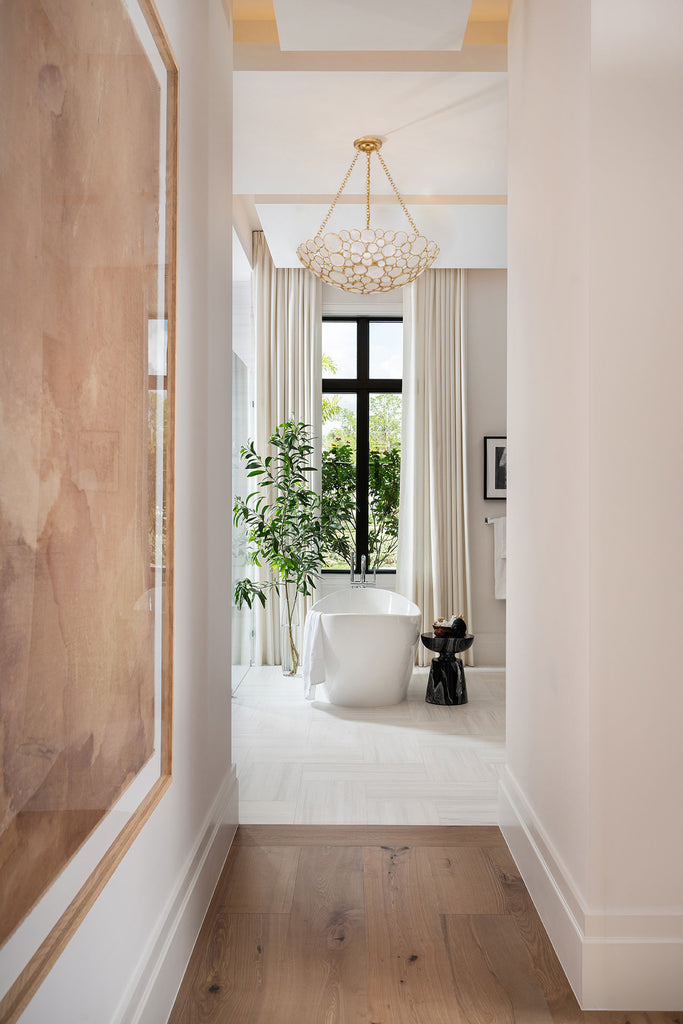 PAL-525-GA Palla 24.5'' Chandelier | Lifestyle Image