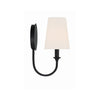 Crystorama Payton 5.5'' Sconce in Black Forged - Additional View
