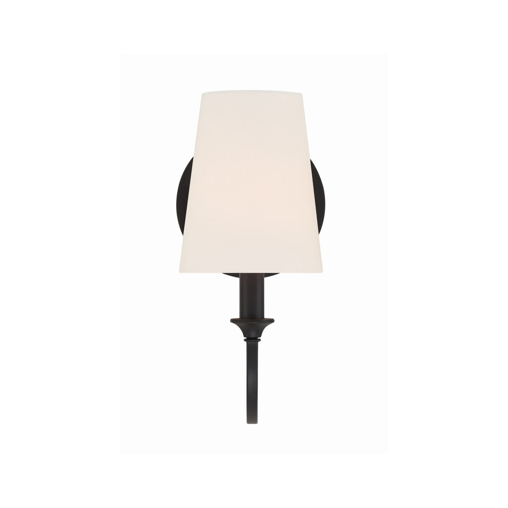 Crystorama Payton 5.5'' Sconce in Black Forged - Additional View