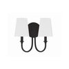Crystorama Payton 13.5'' Sconce in Black Forged - Additional View