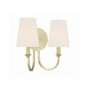 Crystorama Payton 13.5'' Sconce in Vibrant Gold - Additional View
