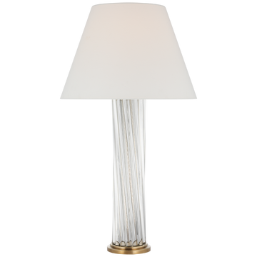 Clear Glass Rods and Hand-Rubbed Antique Brass