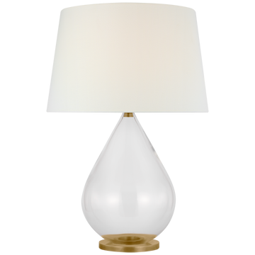 Clear Glass and Hand-Rubbed Antique Brass