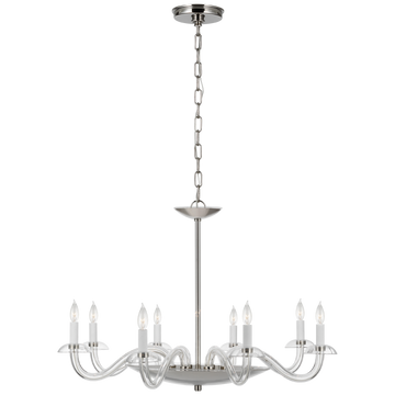 Clear Glass and Polished Nickel