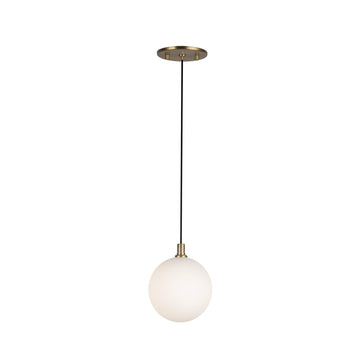 Brushed Gold/Opal Glass