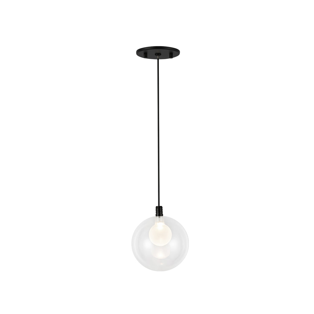 PD3106-BK Bolla 1 Light Pendant | Main Image