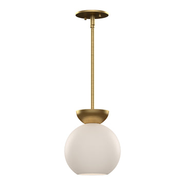 Brushed Gold/Opal Glass