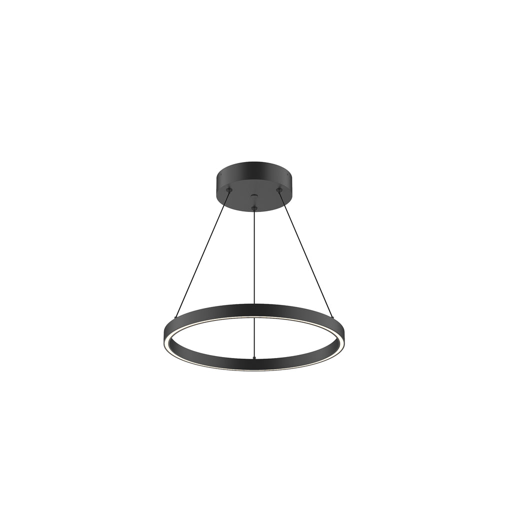 PD87118-BK Cerchio 1 Light Pendant | Main Image