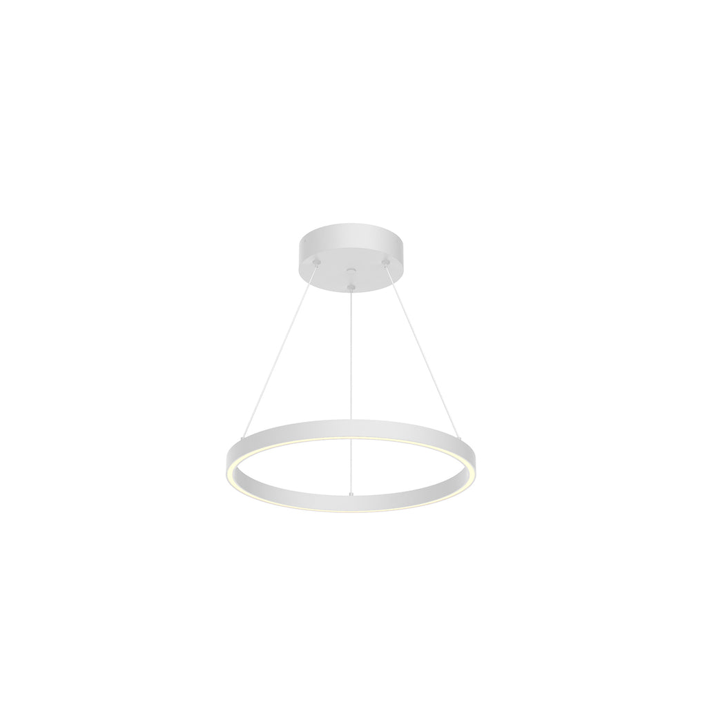 PD87118-WH Cerchio 1 Light Pendant | Main Image