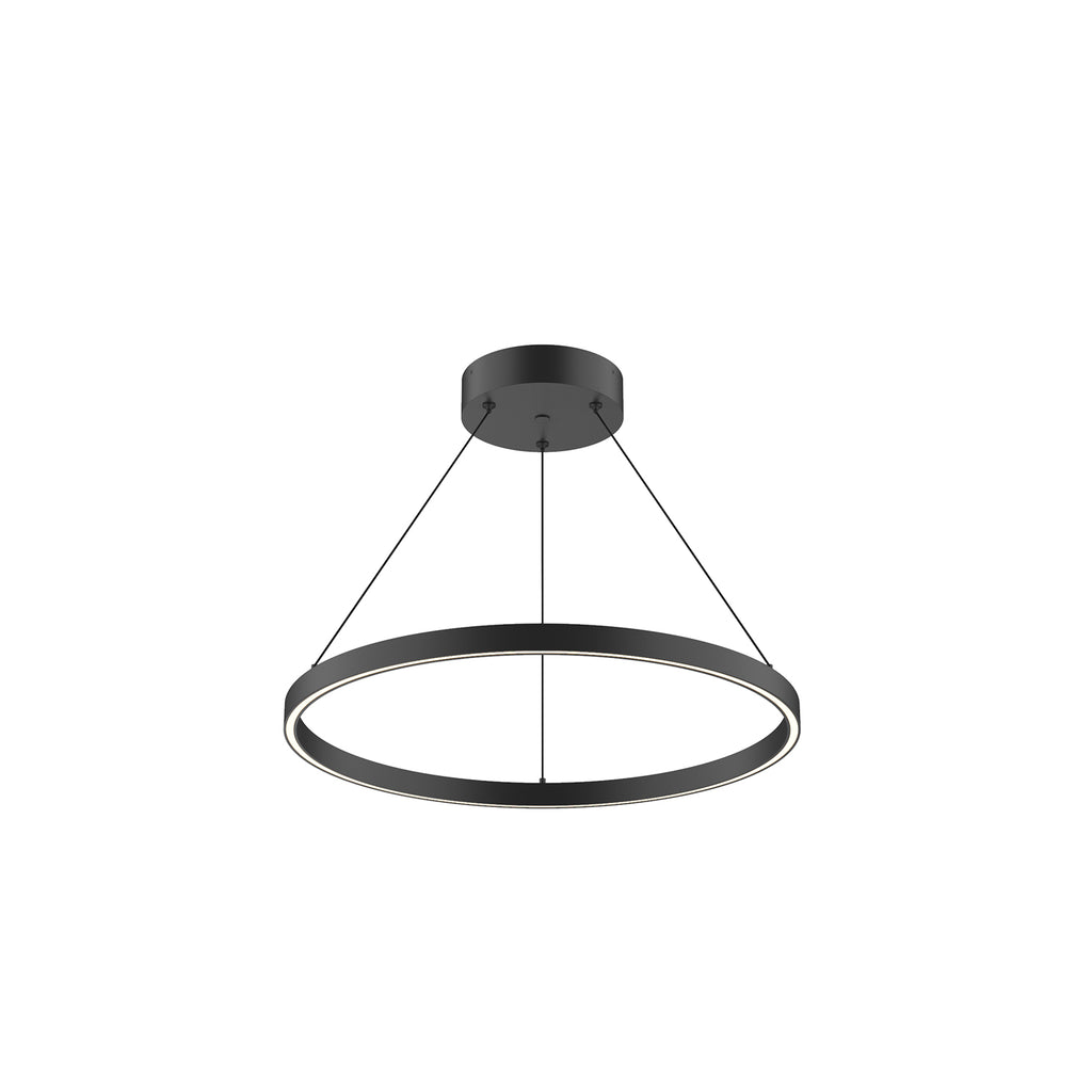 PD87124-BK Cerchio 1 Light Pendant | Main Image