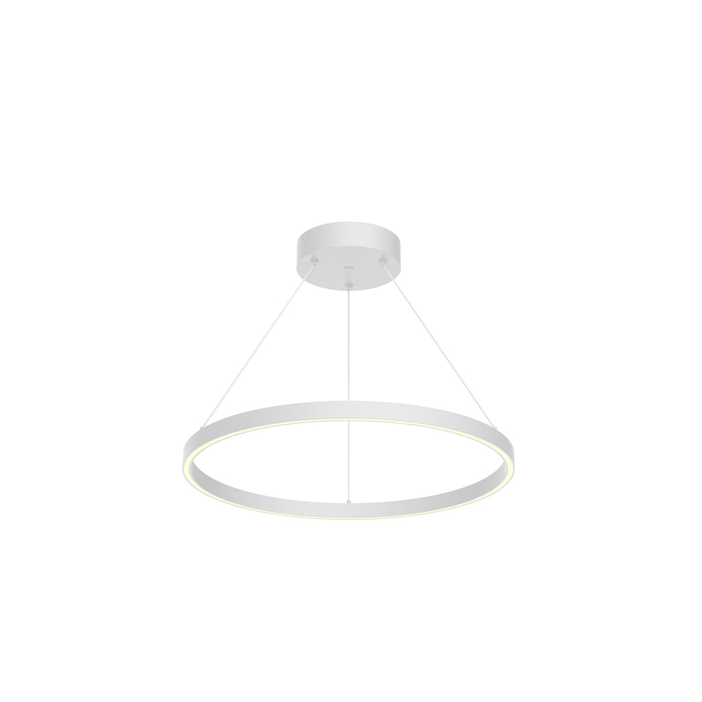 PD87124-WH Cerchio 1 Light Pendant | Main Image