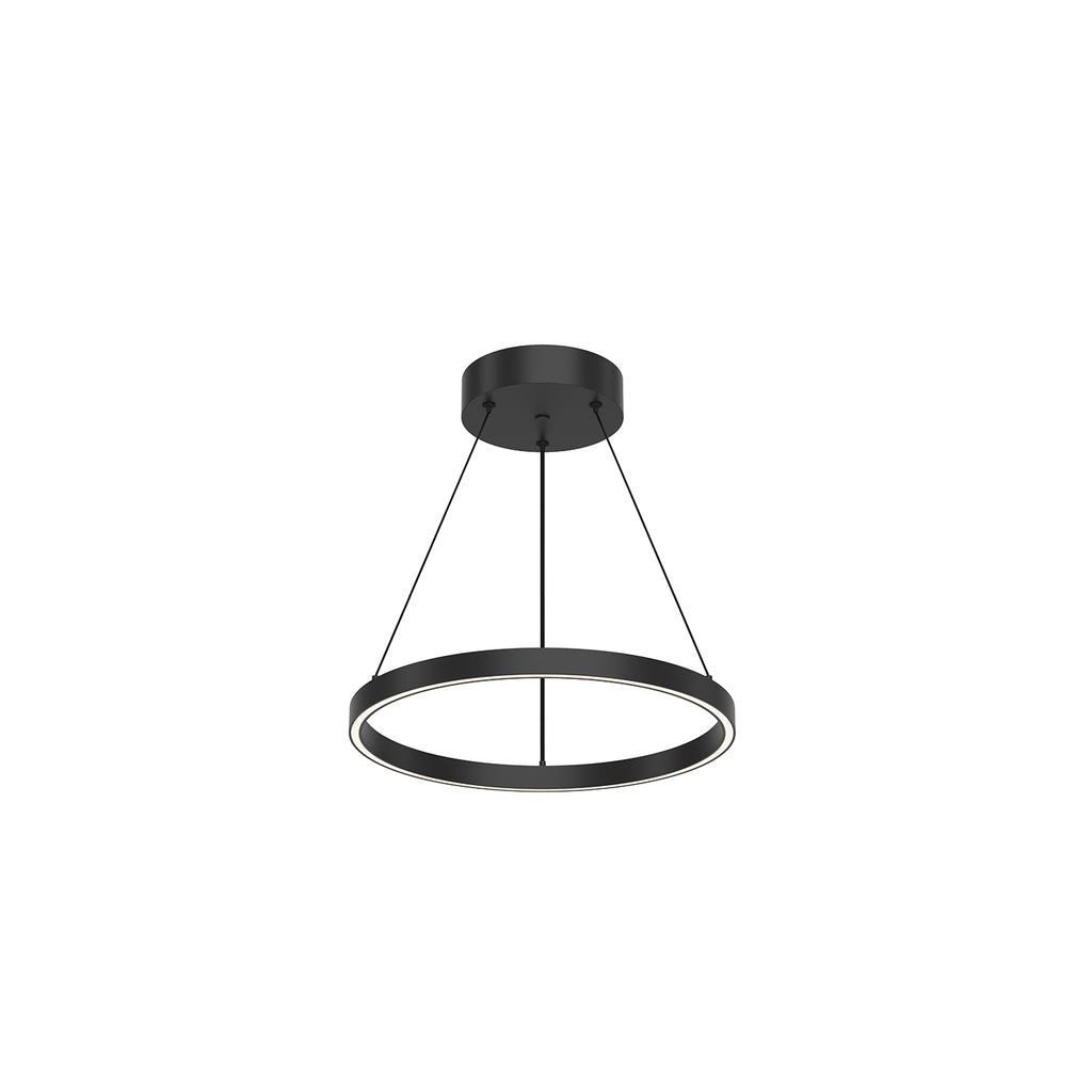 PD87718-BK Cerchio 1 Light Pendant|Main Image