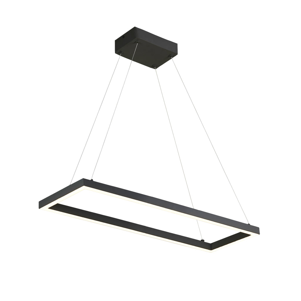 PD88530-BK Piazza 1 Light Pendant | Main Image
