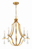 PER-10405-GA Perry 5 Light Chandelier | Main Image