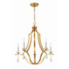 Crystorama Perry 25.5'' Chandelier in Antique Gold - Additional View
