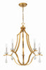 PER-10405-GA Perry 5 Light Chandelier | Alternate Image