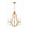 Crystorama Perry 25.5'' Chandelier in Antique Gold - Additional View