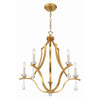 Crystorama Perry 25.5'' Chandelier in Antique Gold - Additional View