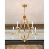 Crystorama Perry 25.5'' Chandelier in Antique Gold - Lifestyle View