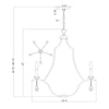 Crystorama Perry 25.5'' Chandelier - Product Dimensions