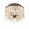 Crystorama Poppy 15'' Semi Flush Mount in Forged Bronze - Additional View