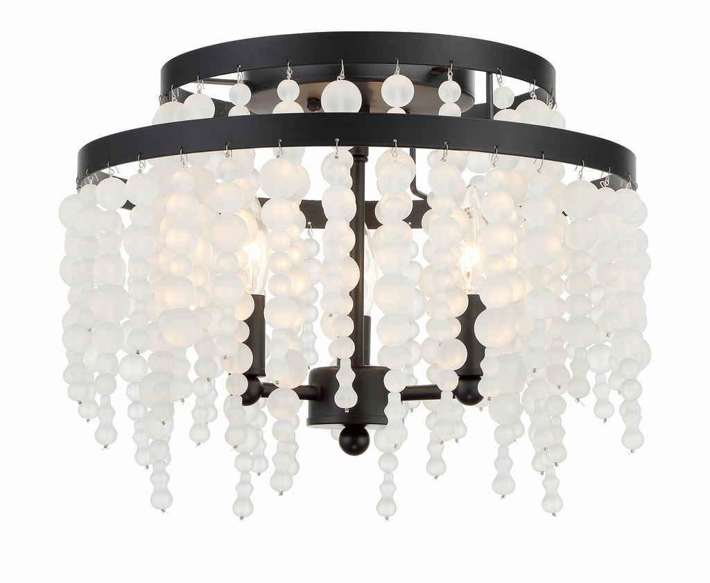 POP-A5073-MK-FR Poppy 15'' Semi Flush Mount | Main Image