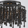 Crystorama Poppy 15'' Semi Flush Mount in Matte Black - Additional View