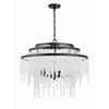 Crystorama Poppy 26.5'' Chandelier in Matte Black - Additional View