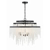 Crystorama Poppy 26.5'' Chandelier in Matte Black - Additional View