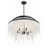 Crystorama Poppy 26.5'' Chandelier in Matte Black - Additional View