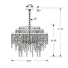 Crystorama Poppy 26.5'' Chandelier - Product Dimensions