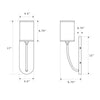 Crystorama Preston 4.75'' Sconce - Product Dimensions