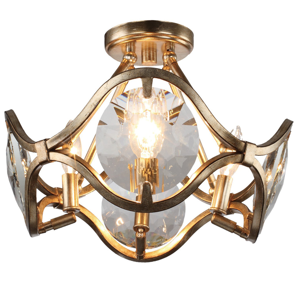 QUI-7624-DT Quincy 4 Light Semi Flush Mount | Main Image