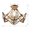 QUI-7624-DT Quincy 4 Light Semi Flush Mount | Dimensions Image