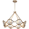 Crystorama Quincy 29.5'' Chandelier in Distressed Twilight - Front View