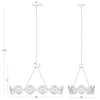 Crystorama Quincy 40'' Linear Chandelier - Product Dimensions